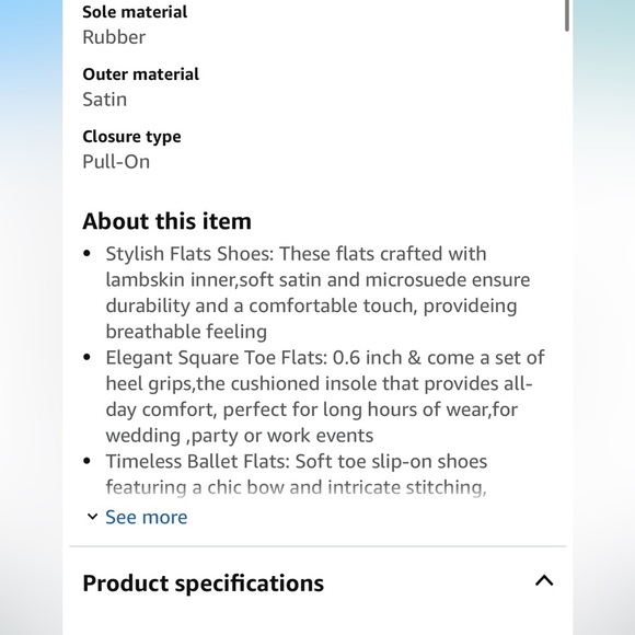 C.Paravano Women's Flats with Bowknot | Casual Slip On Dress Shoes - Picture 6 of 8